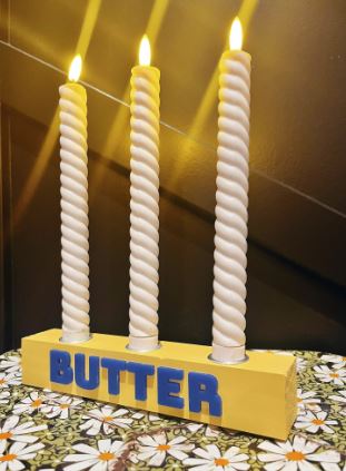 Butter Taper Candle Holder